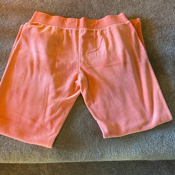 Women’s New York & Company Large Peach Velour Drawstring Pants - Picture 4 of 5